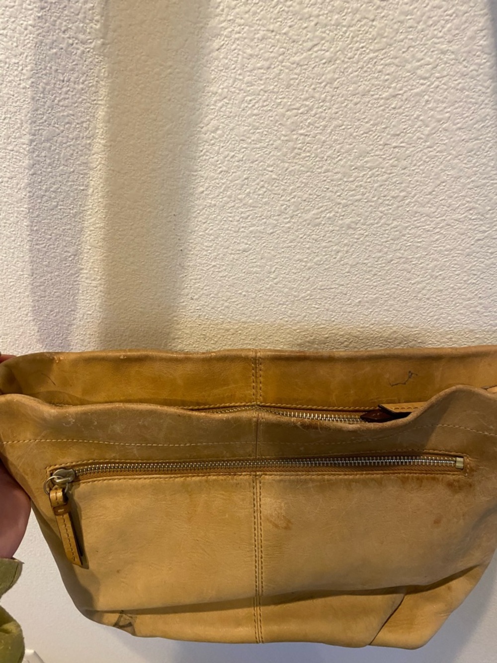 Coach Tan Leather Shoulder Bag *flawed for wear - Picture 9 of 12